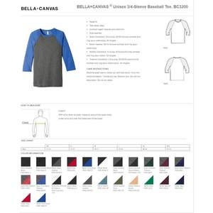 Camisetas de béisbol de manga 3/4 personalizadas unisex camisetas 2025 Diseña tu propia ropa de Softbol - Product Image 5