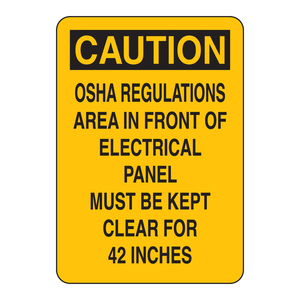 Panneau de signalisation électrique Brady OSHA de 42 pouces en ABS pour sites industriels - Product Image 3