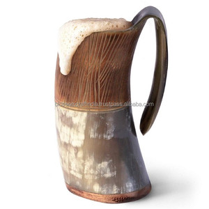 Buffalo Horn <b>Mug</b> Premium Quality Handcrafted Natural Polished Durable Unique Tableware for Kitchen Dining Use - Product Image 1