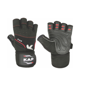Guantes Deportivos KAP de Medio Dedo, Transpirables, Antideslizantes, con Correa Ajustable para la Muñeca, para Gimnasio, Levantamiento de Pesas, Unisex - Product Image 1