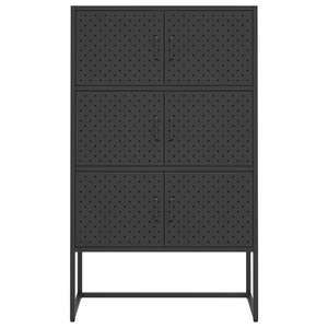 Mueble de Salón Rectangular de Acero Negro con Estantes Altos, Muebles de Alta Calidad - Product Image 5