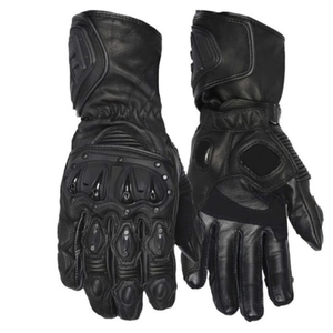 High Quality Leather Motorbike Gloves for Men and Women with Breathable Fabric <b>Comfortable</b> Grip and Full Finger Protection - Product Image 6