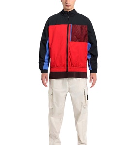 Chaqueta cortavientos impermeable con forro de malla y cremallera para hombre, ropa de moda al por mayor, ropa exterior repelente al agua, chaquetas de verano. - Product Image 3
