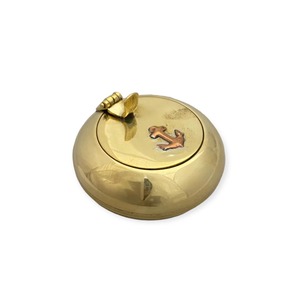 Cendrier de poche portable Homejoy2000 AST13, style américain antique, plaqué or, pour la maison et les restaurants - Product Image 3