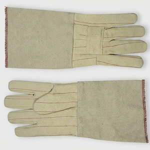 Guantes de trabajo de algodón de molino caliente resistentes al calor de alta resistencia 28oz Guantes de protección industrial de doble palma Guantelete de seguridad - Product Image 2