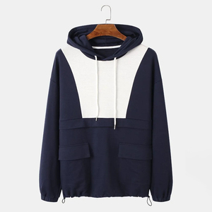 Highest Demanding Long Sleeve Multi Panels Hoodies With Front Pockets Fleece Fabric Made Adjustable Drawstring <b>Jumper</b> Hoodie Men - Product Image 1