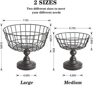 Diseño de malla de alambre Cuencos decorativos para servir Opción de almacenamiento de alta calidad atractiva moderna para hogares modernos - Product Image 5