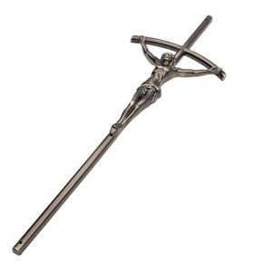 ไม้กางเขนพระเยซูสำหรับงานศพ ทำจากโลหะ สำหรับสุสาน ใช้กับโลงศพ  รูปแบบไม้กางเขนพระเยซู - Product Image 2