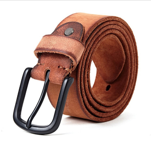Cinturones Casuales de Cuero Genuino de Vaca para Hombre, Hebilla de Acero de Alta Calidad, Resistentes al Agua, Duraderos, Transpirables y Ecológicos, Gran Venta - Product Image 6