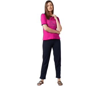 Conjunto de Pijama de Algodón para Mujer, Ropa de Dormir Transpirable y Suave de Punto, Ropa de Casa, Proveedor Mayorista - Product Image 2