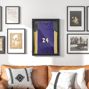 "24x32" Square UV-Resistant Jersey <b>Shadow</b> <b>Box</b> Frame MDF 2 Key Hanger Home Decor & Picture Display" - Product Image 5