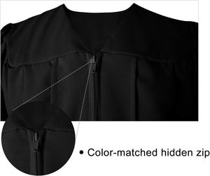 Robe de graduation mate personnalisée, unisexe, pour lycée, baccalauréat, chorale, 100% polyester toile, Orha International, pour adultes, église - Product Image 4