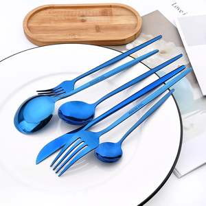 ชุดช้อนส้อมสแตนเลสสตีลแบบยั่งยืนรักษ์โลกสไตล์เมือง สำหรับรับประทานอาหารบนดาดฟ้าบ้าน-ชุดจานชามคุณภาพสูงขายส่ง - Product Image 4