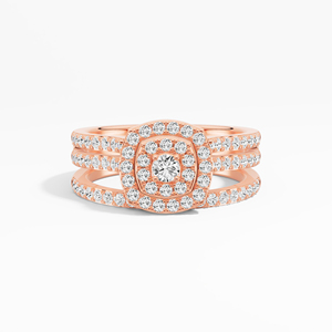 Anillo de eternidad clásico para mujer con moissanita de 0.88ctw de triple engaste, hecho a mano, chapado en rodio, engaste de puntas, 10K 14K 18K, venta al por mayor - Product Image 6
