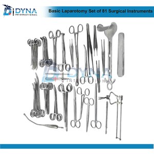 High Quality 81pcs Manual Basic Laparotomy Surgical <b>Instruments</b> Set CE Certified General Surgery <b>Laparoscopic</b> <b>Instruments</b> - Product Image 3