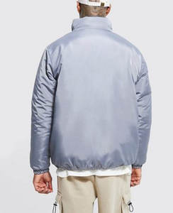 Chaqueta cortavientos informal de invierno para hombre de alta calidad al por mayor, servicio OEM, abrigo de burbujas cálido para exteriores, chaqueta acolchada con capucha teñida Lisa para hombre - Product Image 1