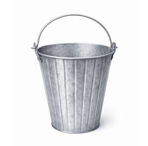 Maceta de Metal de Estilo Clásico con Asa, Diseño Rústico con Nervaduras Verticales, Maceta de Estaño Galvanizado Natural para Jardín y Decoración del Hogar - Product Image 1