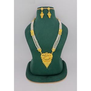 Collar corto más vendido a la venta Diseño de joyería Africana Joyería favorita Joyas nupciales chapadas en oro Conjunto de collar chapado en oro - Product Image 1