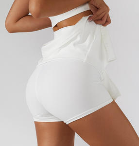 2026 Luxury Breathable Active Wear for Women Custom Logo Tennis Dress Short <b>Skirt</b> Strapless Spandex/Cotton OEM - Product Image 5