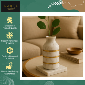 Vase à fleurs en céramique de luxe, style antique, artisanal et écologique, élégant et moderne, pour la décoration intérieure - Product Image 6