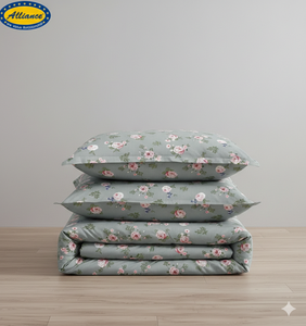 Ensemble de literie 100% polyester, taille Queen, luxe, doux, respirant, ensemble de draps, vente en gros - Product Image 4