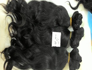 Cheveux à trame bouclée de birman noir à Double dessin, 100% cheveux humains réels de haute qualité provenant d'une jeune fille péruvienne - Product Image 6