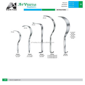 Retractores Deaver A-1 VERITAS de la Mejor Calidad, Instrumentos Quirúrgicos Manuales Reutilizables de Acero Inoxidable |   Certificado ISO 13485 y CE - Product Image 2
