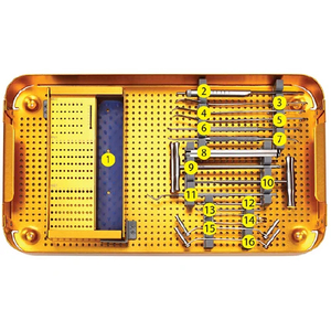 Kit d'instruments de micro-plaquettes chirurgicales de reconstruction maxillo-faciale et des mains et des pieds en acier inoxydable de qualité supérieure - Product Image 1