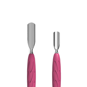 High Quality Stainless Steel Edges Silicone Handle Cuticle Nail Pusher Premium Quality Nail Scraper Tools - Product Image 2