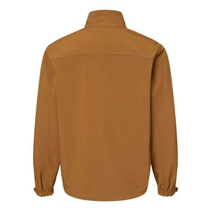 Chaqueta Acolchada con Capucha para Hombre, Color Marrón, Forro Polar Impermeable, Corte Regular, Cierre de Cremallera, Estilo Deportivo, Ropa de Invierno, Poliéster - Product Image 3