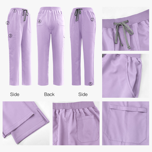 Vente en gros OEM Personnalisé Ensembles d'uniformes médicaux unisexes extensibles et respirants pour médecins et infirmières, Ensembles d'uniformes médicaux ajustés pour infirmières - Product Image 4