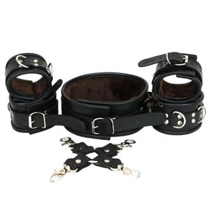 Ensemble de sangles de bondage avec longueur réglable et anneaux en D métalliques - Product Image 1