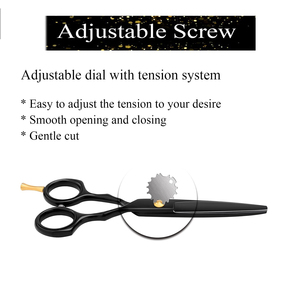 Ciseaux de coiffure professionnels, ciseaux à effiler pour barbier, peigne rasoir avec pochette - Product Image 4