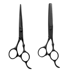 กรรไกรตัดผมกรรไกรเล็มผมแบบแบนใบมีดสแตนเลสคม - Product Image 5