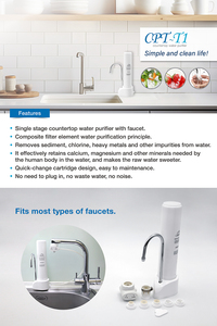 Sistema de filtración de agua de plástico manual de 10 pulgadas para agua potable limpia para el hogar - Product Image 5