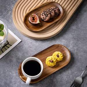 Bandeja de Servir de Madera de Acacia Resistente para Desayuno en la Cama con Construcción Robusta y Elegante Veta Natural de Madera - Product Image 1