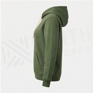 เสื้อฮู้ดดี้ผ้าฟลีซคอตตอนหนานุ่มพรีเมียม ทรงหลวมไหล่ตก ดีไซน์ทันสมัยสั่งทำได้ คุณภาพสูง สำหรับผู้หญิงใส่ในฤดูหนาว - Product Image 3