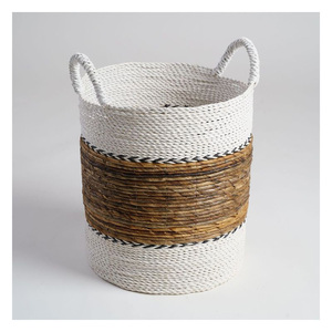 Export Quality Handmade Eco-Friendly Natural Rattan Jute Yarn Food <b>Storage</b> Basket Set Decorative Woven Organizer for Home Use - Product Image 2