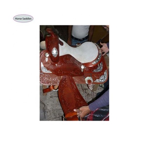 อานม้าม้าม้าแบบตะวันตกทำด้วยมือสีตามสั่งหนังแท้คุณภาพสูง - Product Image 1