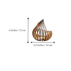 เชิงเทียนไม้คุณภาพพรีเมียม ดีไซน์สวยงาม เป็นมิตรกับสิ่งแวดล้อม พร้อมฐานปรับระดับได้ เหมาะสำหรับพื้นที่มินิมอล - Product Image 6