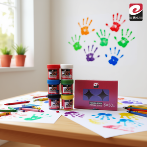 PEINTURE POUR DOIGTS 50ML Peinture à Doigts Violet Jouets de Dessin - Product Image 2