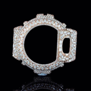 Cadran de montre octogonal personnalisé Hip Hop Iced Out en acier inoxydable avec cadre de protection en cristal pour montres de luxe pour hommes - Product Image 6