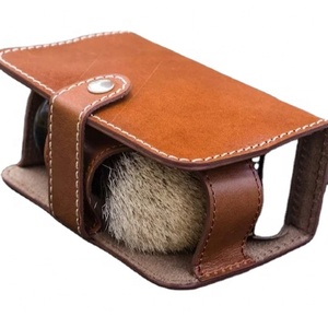 Leather Toiletry Bag Men Personalized Mens Toiletry Bag Leather <b>Shaving</b> Travel <b>Kit</b> - Brown - Product Image 1