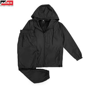 Veste coupe-vent imperméable légère, athlétique, entièrement zippée, avec capuche, pour la course à pied et le cyclisme - Product Image 1
