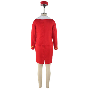 Uniformes d'aviation personnalisés de haute qualité, ensemble veste et jupe pour hôtesse de l'air, en polyester/coton - Product Image 2