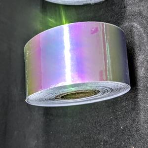 Rubans holographiques en gros, vente chaude, ruban décoratif holographique laser pour emballage cadeau, ruban de papeterie imprimé - Product Image 3