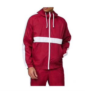 Conjunto Deportivo Cortavientos para Hombre, Chaqueta Ligera con Capucha y Cierre, con Pantalones Deportivos a Juego, Ropa Deportiva Transpirable para Deportes al Aire Libre - Product Image 4
