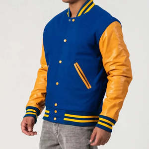 2026/2027 <b>Wool</b> High quality outdoor jacket for men OEM custom baseball varsity jacket 2025 new design jacket for men - Product Image 2