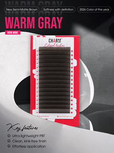 Charmlash Lashes Wholesale Box Brown Lash Extensions Volume Lashes Extension Cruelty-free No Bluish No Greenish High Quality - Product Image 2