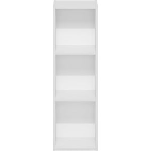 Estantería Estrecha de 3 Niveles, Librería de Almacenamiento de 10 Pulgadas de Ancho, Blanca, para Sala de Estar, Dormitorio, Oficina en Casa - Product Image 6